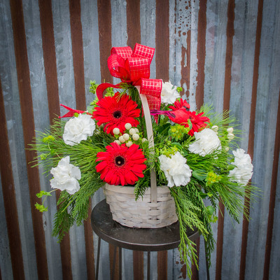 Christmas Basket from Marion Flower Shop in Marion, OH